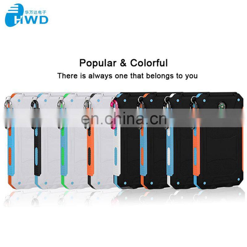 Monocrystalline 4pcs panel waterproof fold 10000mah wireless charging solar power bank