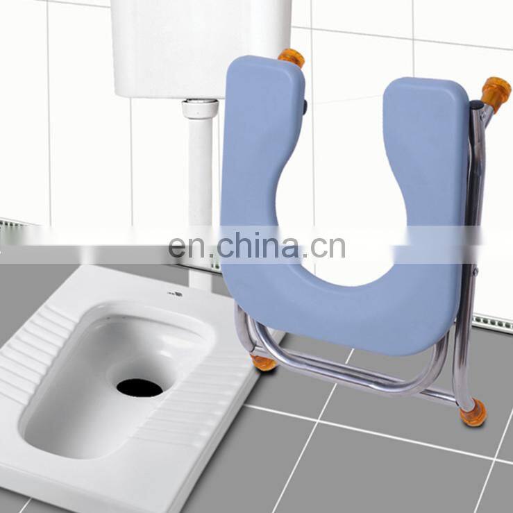 Simple and lightweight stainless steel toilet chair ultra high load-bearing disabled toilet Commode Chair
