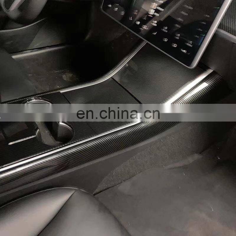 Car Central Control Panel Sticker For Tesla Model 3 Accessories Interior Style Auto Protective Film Car Accessories
