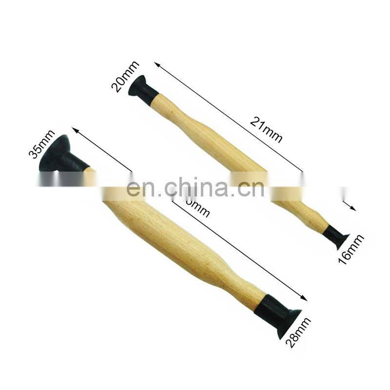 Double Ended Wooden Grip Valve Grinding Stick Lapping Auto Tool