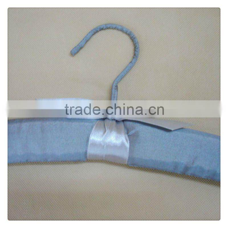 AL-307 grey satin padded underwear hanger