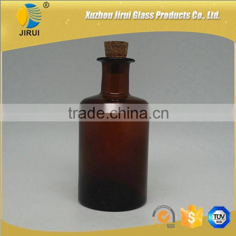 250ml Unique Amber Glass Diffuser Bottle