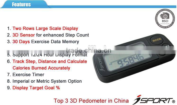 Hot 2012 3D Pedometer