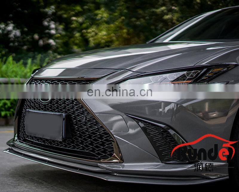 Runde PP Material Body Parts With Front Rear Lip Spoiler Side Skirt Rear View Mirror Fender For 2018-2021 Lexus ES body kit