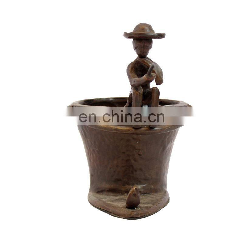 Custom Casting Metal Material Artware Pen Holder Cast Iron Penholder