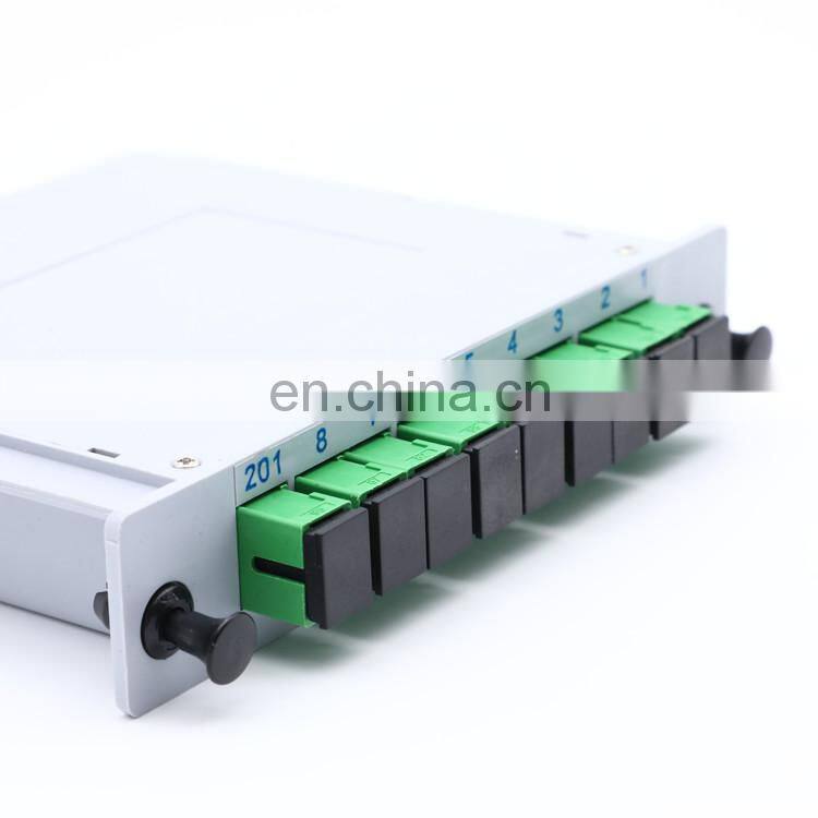 1x8 1*8 8Way Plug-in PLC Fiber Optical Splitter LGX Box With SC/UPC Connector