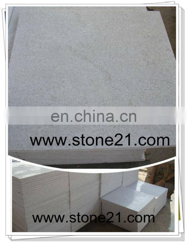 White granite floor tiles