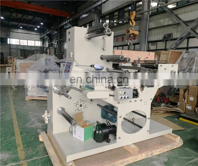 USK450A High Speed Self-Adhesive Blank Price Label Sticker Rotary Die Cutting Slitting Rewinding Machine with Magnetic Cylinder