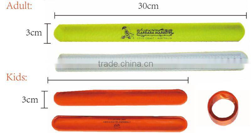 Eco-friendly and pvc vinyle wrist slap bracelets