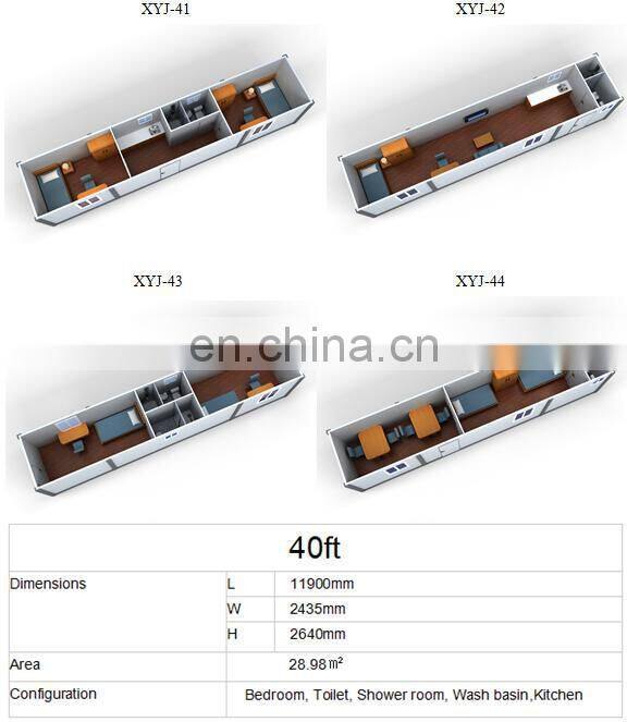 high quality prefab house container home caravan