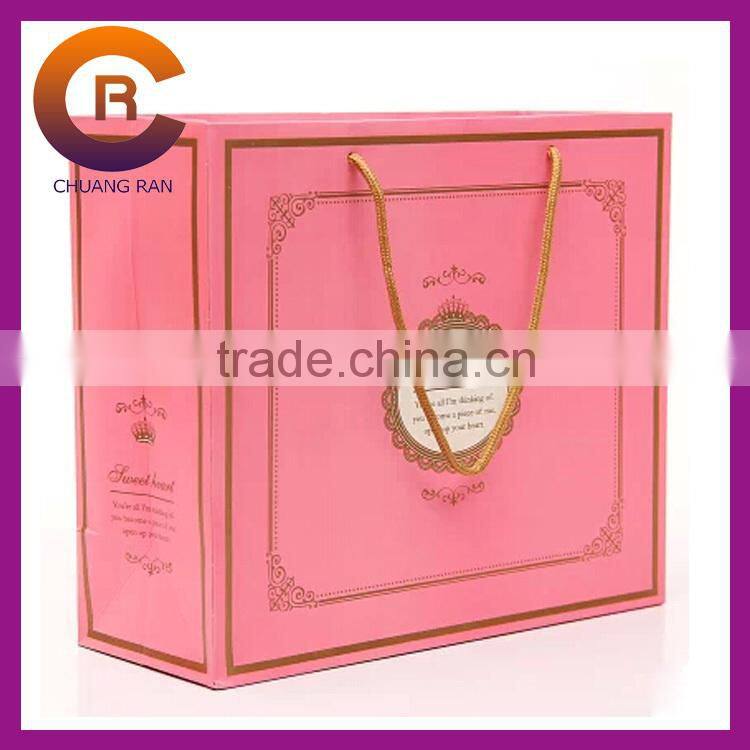 Red lovely deer good quality custom cheap christmas gift bags