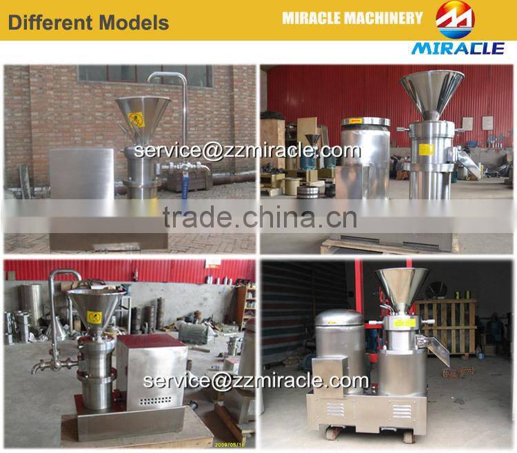 Durable and competitive price peanut seeds colloid mill for making fresh peanut butter for peanut processing industry