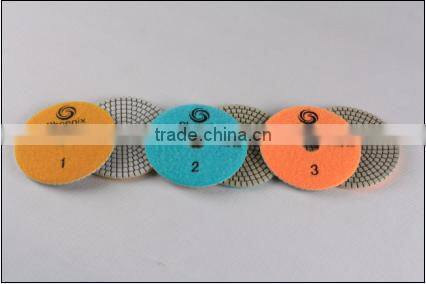 3 step polishing pad