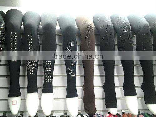 fashion winter flower embroidery women leggings