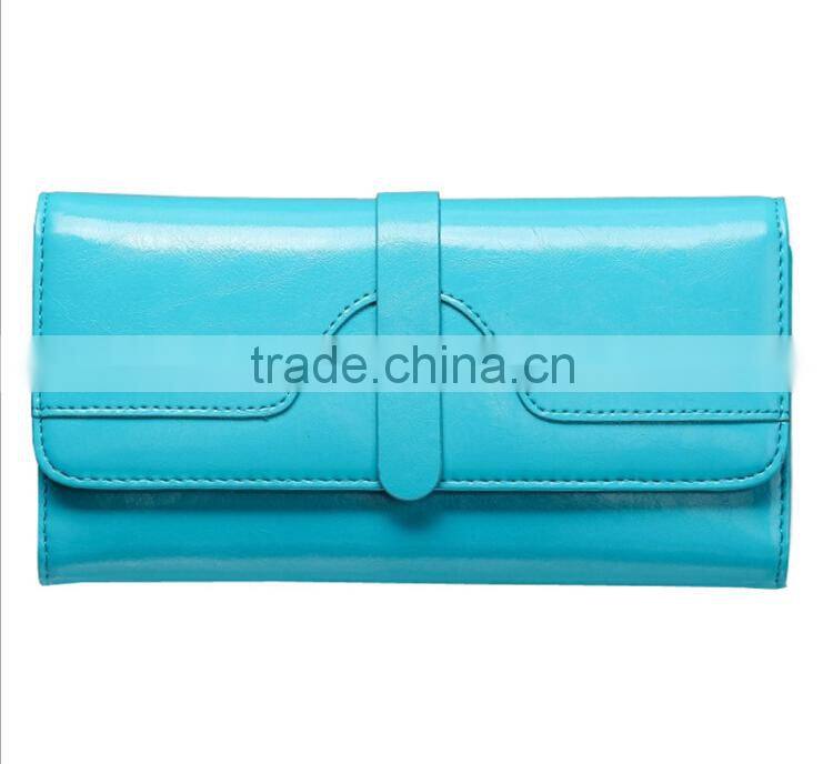 Genuine leather Rfid Blocking Fashion Lady Purse/Wallet