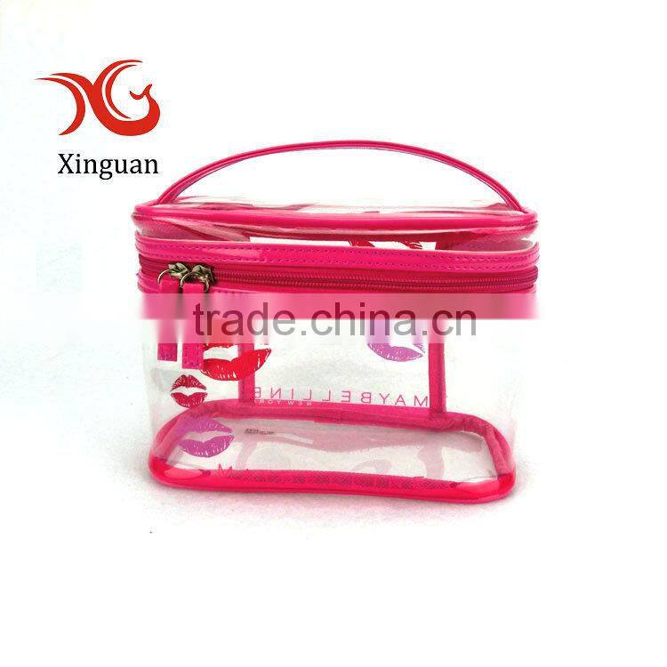 manufacture recyclable cosmetic zipper EVA clear bag