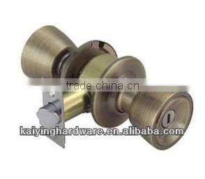 Cylindrical wooden knob lock 5831ET-SB