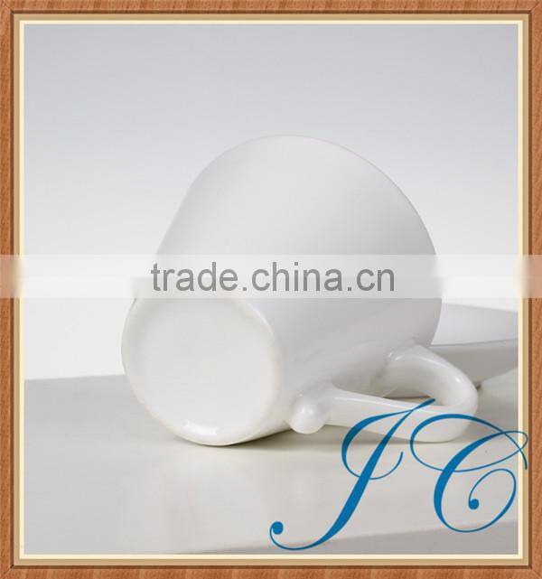 Simple style but modern white ceramic coffee /tea mugs and cups set