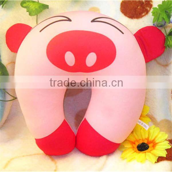 High quality cartoon design travel 3d polyester cheap bead pillow