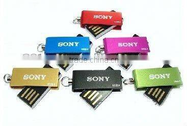 Hot selling 8gb Metal mini usb flash drive 2.0 with cheapest price