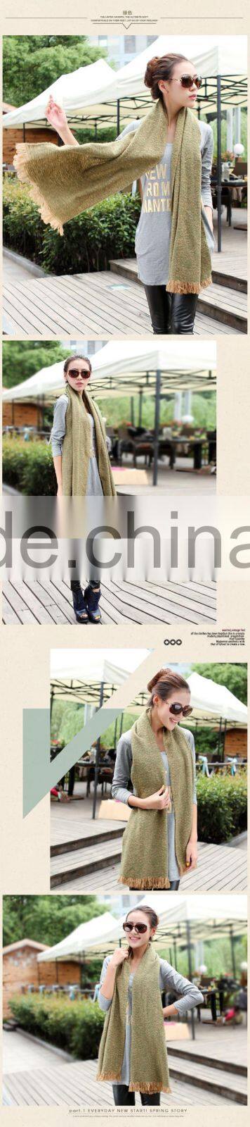 Wholesale Winter Korea Fashion Loop Yarn Plain Woman Neck Scarf