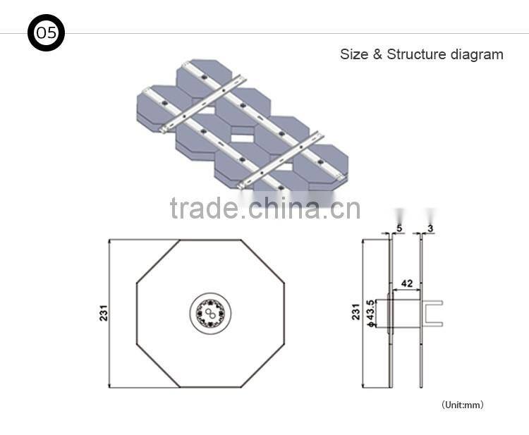 2016 hot modern led crystal chandelier led 3d crystal light