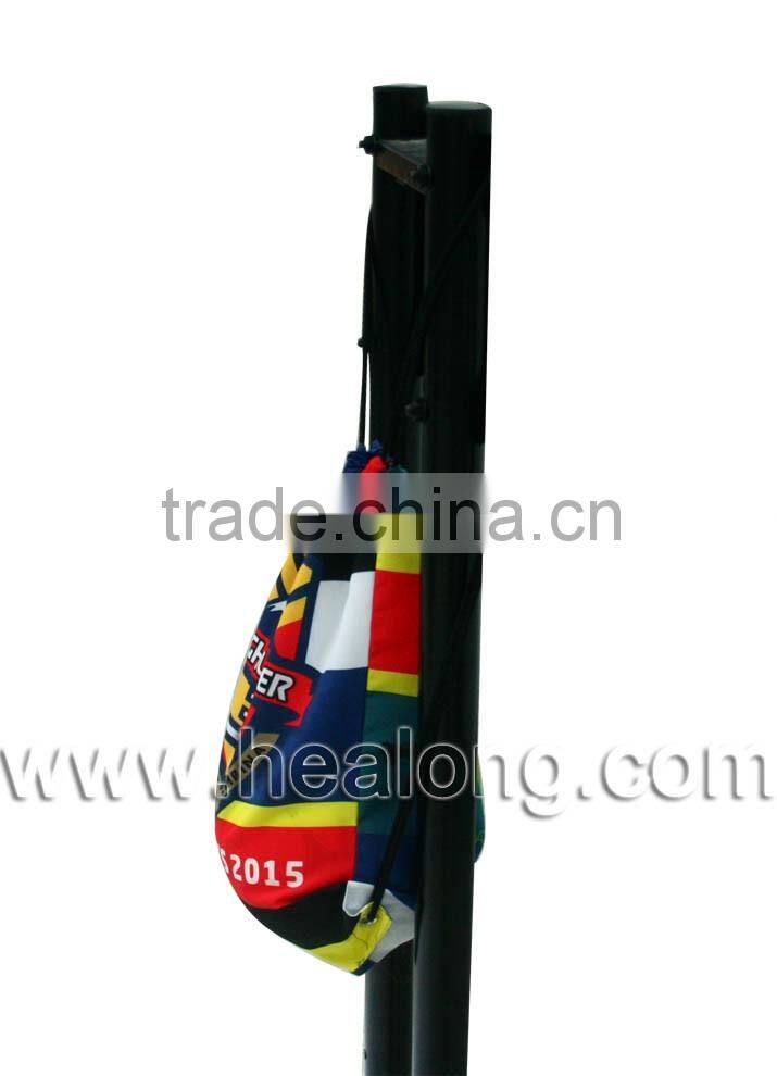 Healong 100% Custom Sublimation Soccer Drawstring Ball Bag With Shoe Compartment