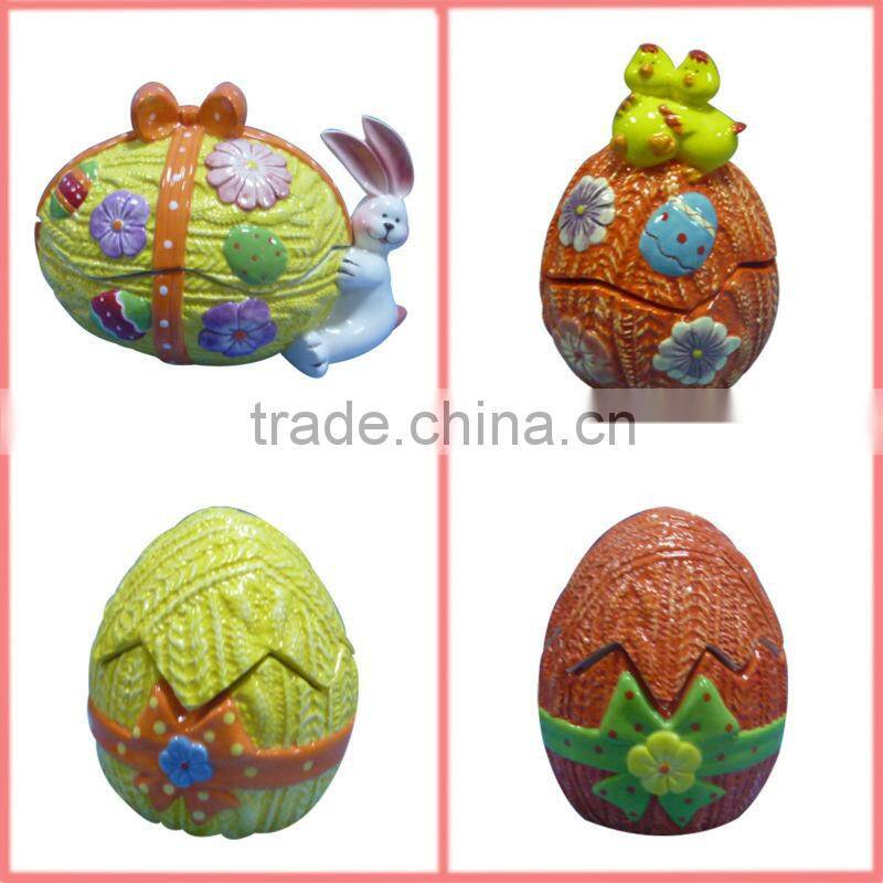 Ceramic easter egg box