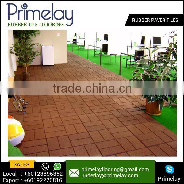 Original Brand Green Recycled Rubber Paver Tile Seller