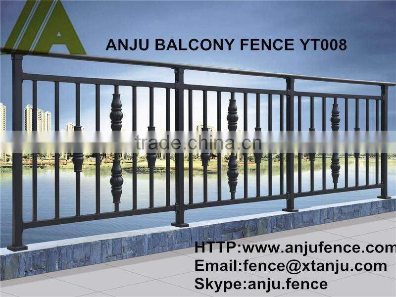 YT008 Fashion style decoration steel balcony grill designs
