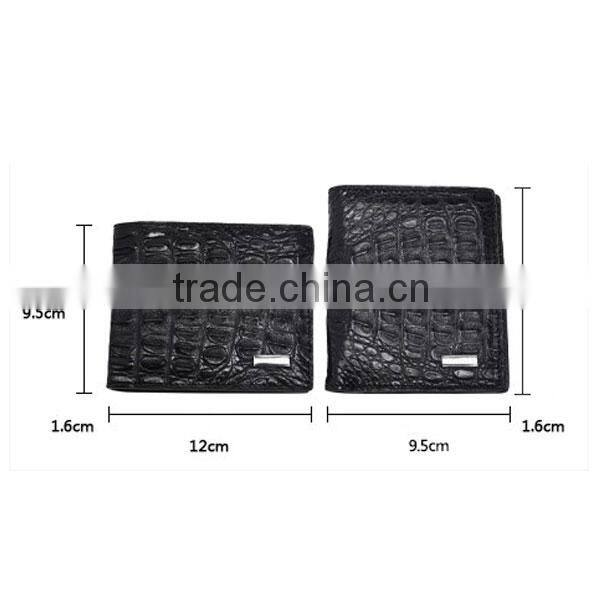 Fashion crocodile wallet best sell genuine crocodile leather wallets