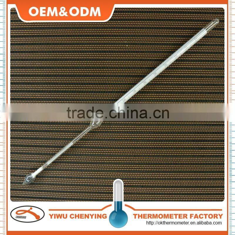 Alcoholometer w/ clear glass tube wine&alcohol hydrometer competitive price accurate read temperature cheap item packing option