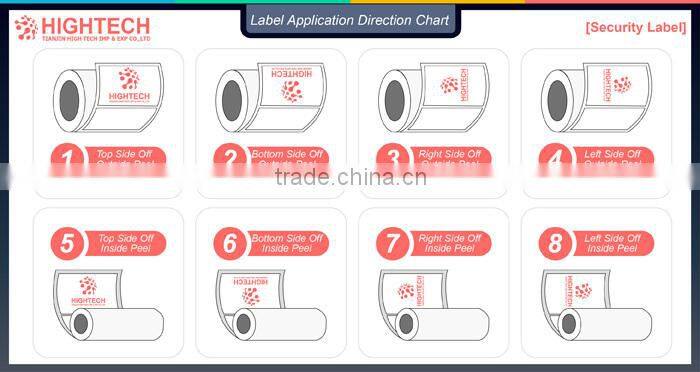 Custom design color changing red label printing