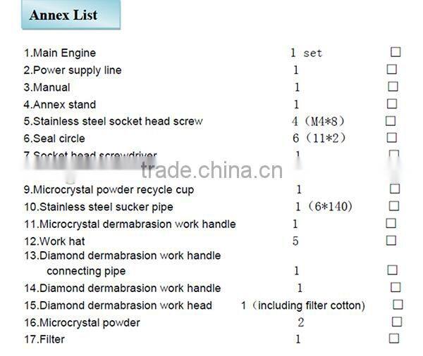 China top rated portable diamond dermabrasion crystals skin tightening & facial cleansing machine