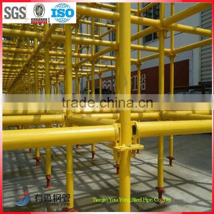 bs standard scaffolding tube diameter OD 48.3mm, mini scaffold tube