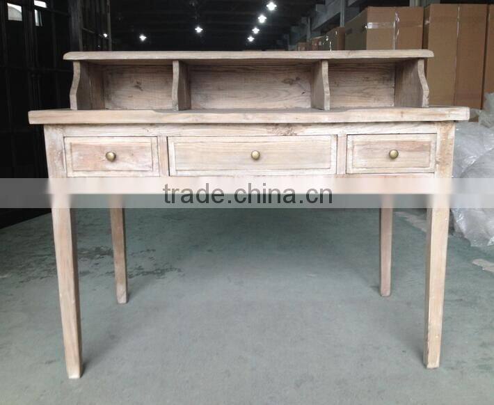 Latest Design Oak Wood Living Room antique Drawers Writing Table
