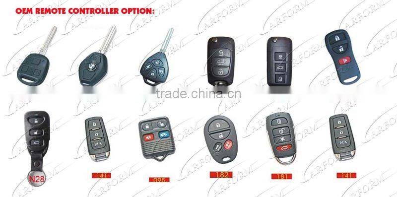 one way car security alarm system with universal remote control key
