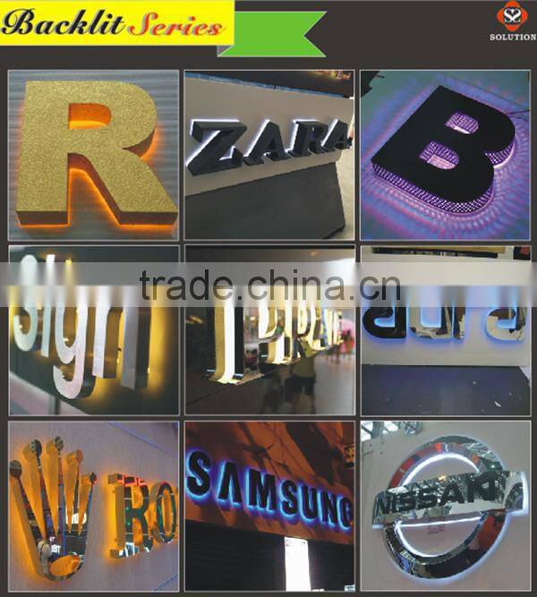 Outdoor lighting led plastic letters sign