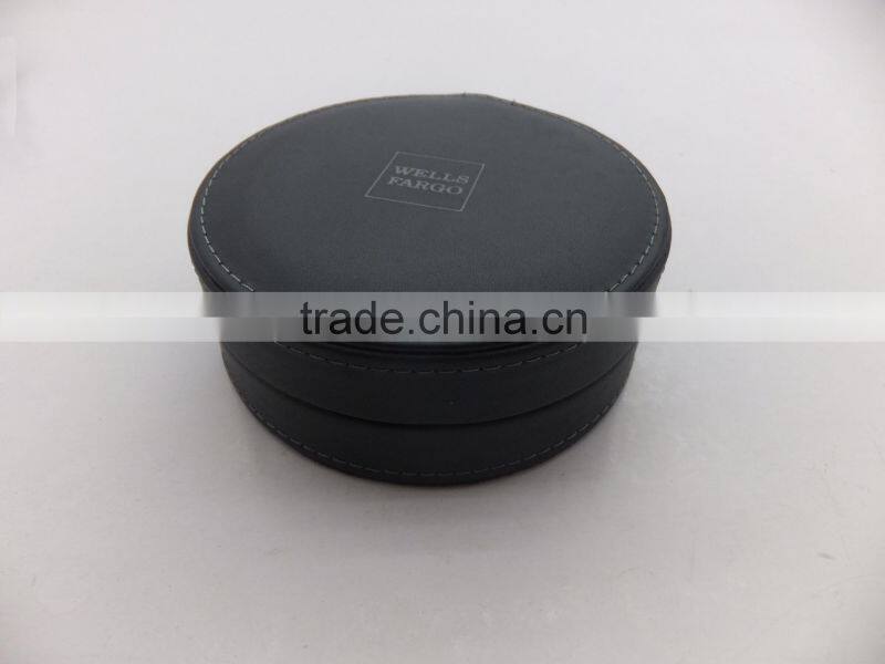 Excellent Fancy Round Leather Coaster Wholesale