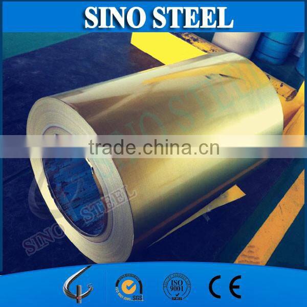 Hot Selling tinplate with golden lacquer/tinplate for food cans