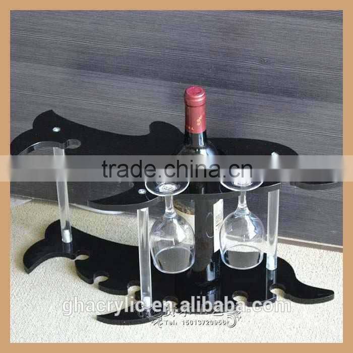 DIY single bottle wine rack,wine display stand