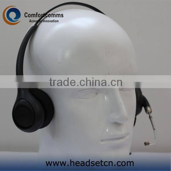 Noise cancelling binaural communication call center phone RJ11 headset HSM-602TPQDRJ
