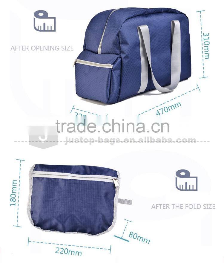 Justop High Quality Folded Traveling Handbag Wholesale Business Shoulder Bag Best Selling Tote Bag For Clothes Organizer