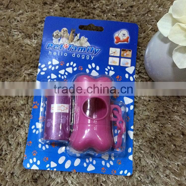 custom printed plastic dog waste bag and dispenser
