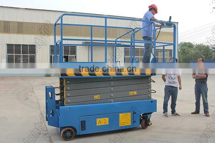 CE approved self propelled electric mobile mini scissor lift