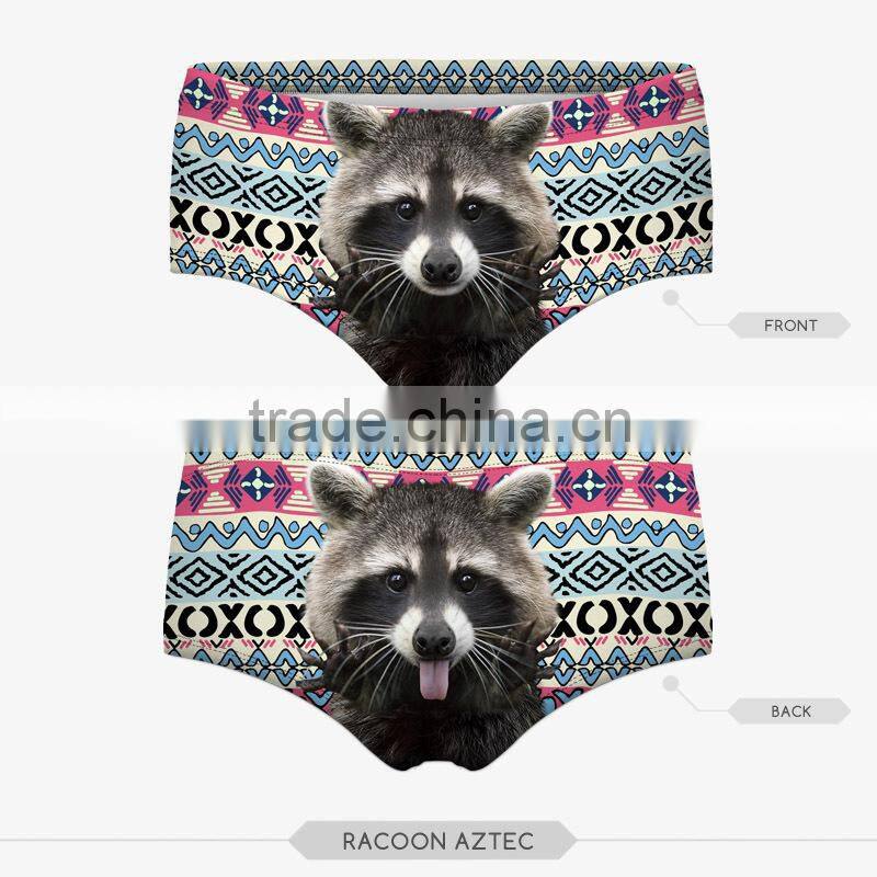 wet ladie hot sexy panties pug dog cut cat sexy girls tight lingerie stretchy underpanties 3d digital full print custom hot sale