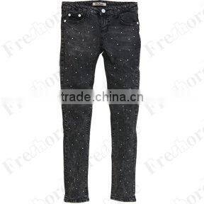 Lady's denim jeans JS-10905# dk gray