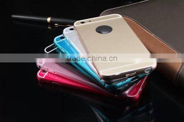 2015 Mobile Phone New Products For iPhone6 Case Metal PC Cover 2 in 1 Back Cases