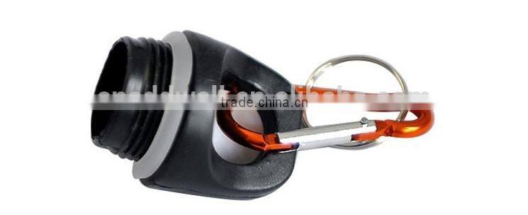 Outdoor light weight aluminum camping sport bottle with carabiner