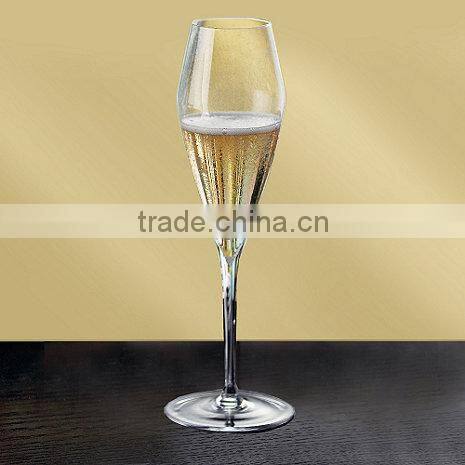 China manufacture leadfree crystal high quality 5 star hotel tulip champagne glass